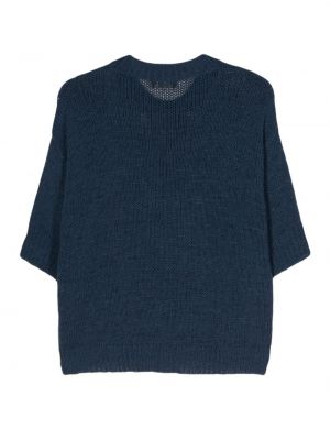 Sweter Roberto Collina niebieski
