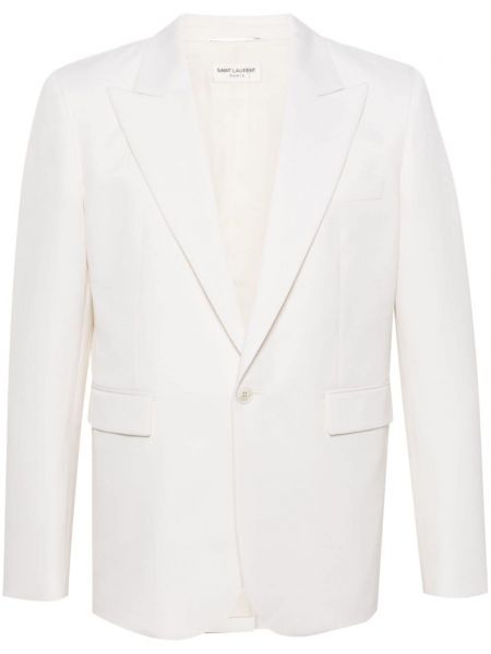 Uld blazer Saint Laurent hvid