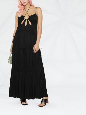 Sukienka długa plisowana Jonathan Simkhai czarna
