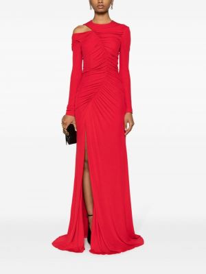 Sukienka wieczorowa asymetryczna Alexander Mcqueen czerwona