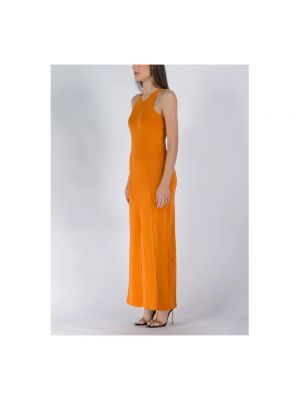 Sukienka długa Nanushka pomarańczowa