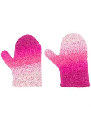 Pletené rukavice Erl ružová
