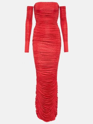Платье из джерси Alex Perry красное