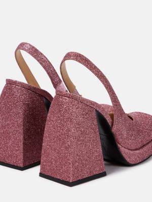 Pantofi cu toc slingback Nodaleto roz