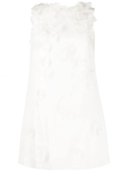Květinové koktejlové šaty Rachel Gilbert bílé