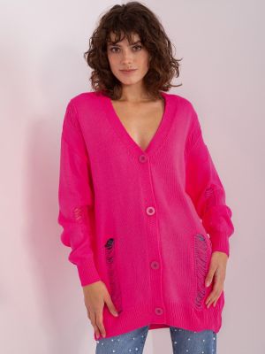 Kardigan Fashionhunters růžový