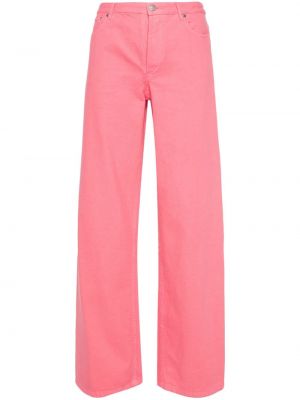 Jeans taille haute large A.p.c. rose