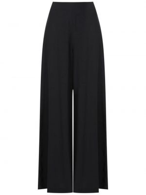 Pantaloni culottes de mătase cu fermoar Lenny Niemeyer negru