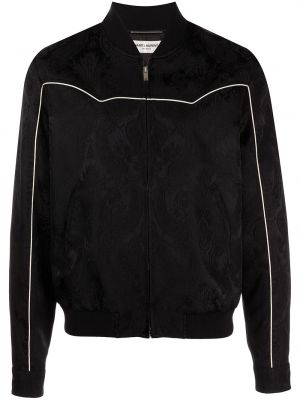 Jacke mit print mit paisleymuster Saint Laurent schwarz