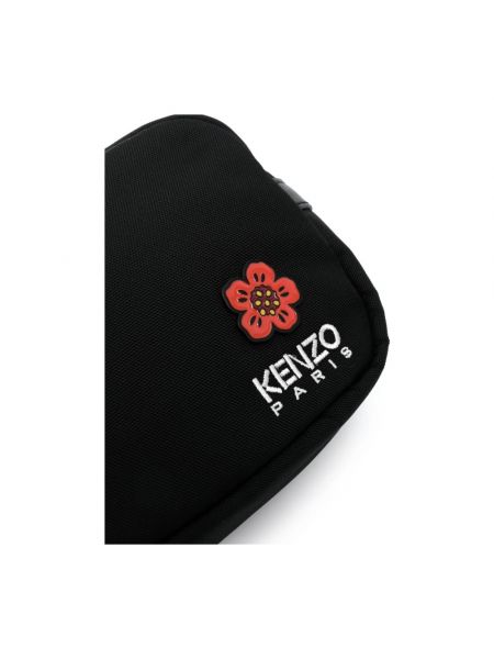 Bolso cruzado de flores Kenzo negro