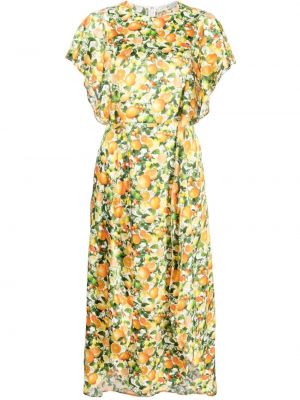 Jedwabna sukienka mini z nadrukiem Stella Mccartney