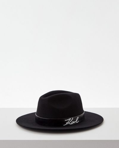 Шляпа с широкими полями Karl Lagerfeld, черный