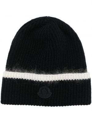 Mohair strikket lue Moncler svart