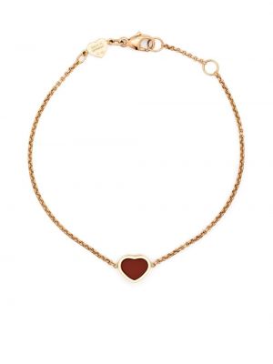 Bracelet en or rose de motif coeur Chopard rose