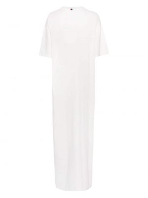 Pletené kašmírové dlouhé šaty Extreme Cashmere bílé