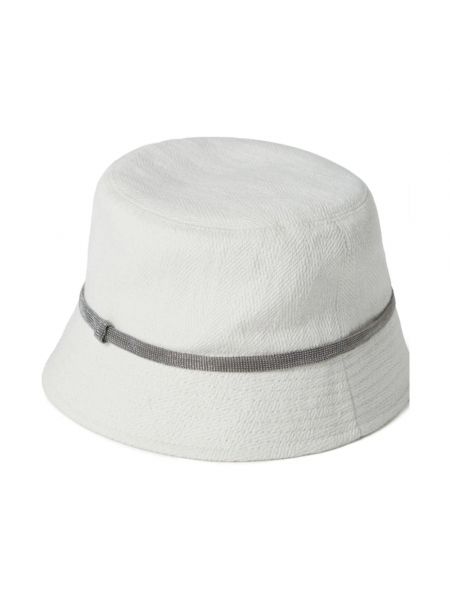Sombrero con perlas de algodón Brunello Cucinelli