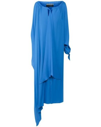 Шелковое платье Roland Mouret, синее
