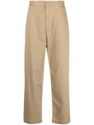 Pantalon chino taille haute en coton à imprimé Levi's beige