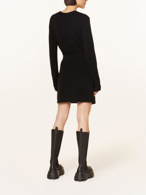 Dzianinowa mini spódniczka z kaszmiru Lisa Yang czarna