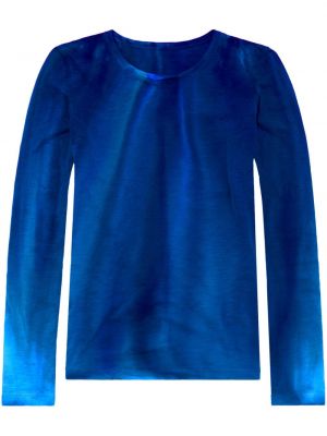 Medvilninis marškinėliai Proenza Schouler mėlyna