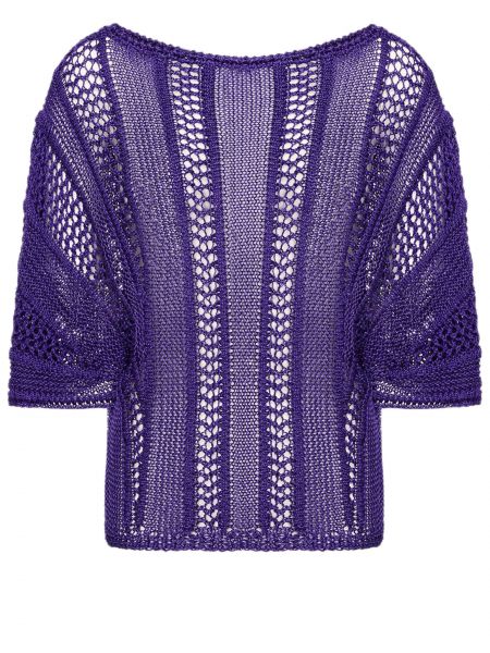 Фиолетовый свитер Luisa Spagnoli