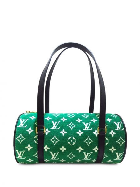 Žametna nakupovalna torba iz rebrastega žameta iz žakarda Louis Vuitton