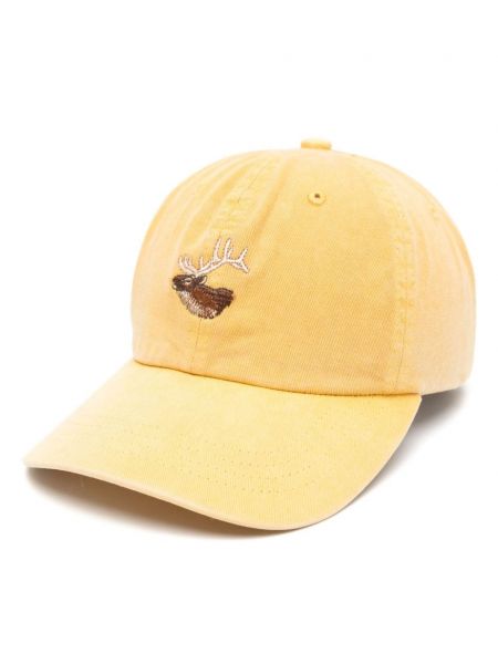 Haftowana czapka z daszkiem Filson żółta