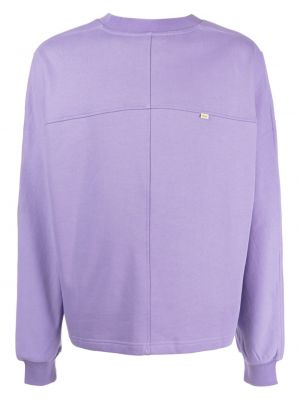 Medvilninis siuvinėtas džemperis Off Duty violetinė