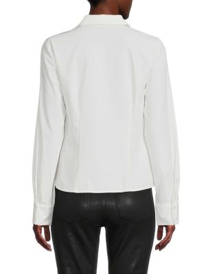 Однотонная длинная рубашка Calvin Klein белая