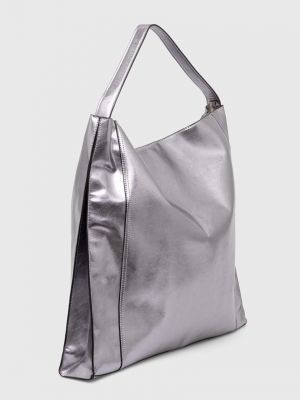 Серебряная сумка шоппер Answear Lab