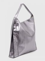 Серебряные женские сумки шопперы