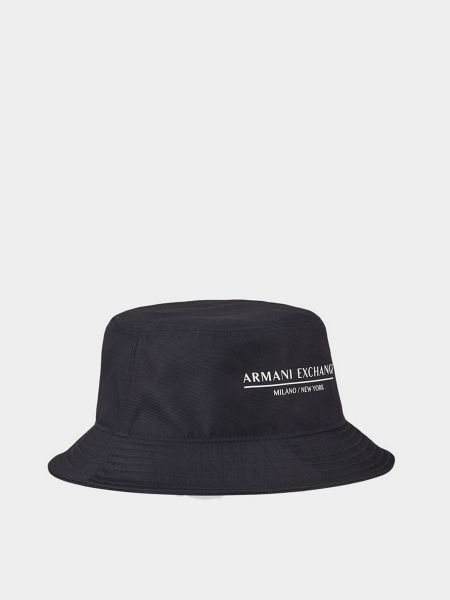 Бавовняний капелюх Armani Exchange синій