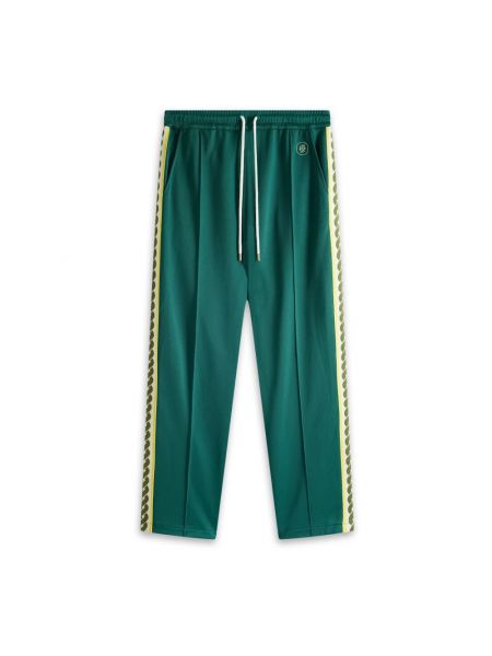 Spodnie sportowe na zamek z kieszeniami Drole De Monsieur zielone