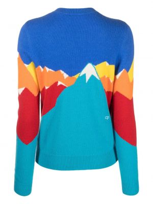 Sweter wełniany z kaszmiru Chinti & Parker niebieski