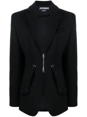 Zip lang blazer Jacquemus svart