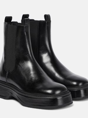Chelsea boots en cuir Ami Paris noir
