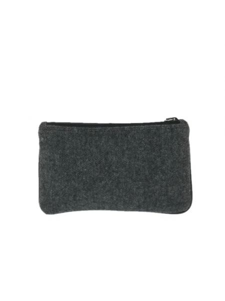 Bolso clutch de lana Prada Vintage gris