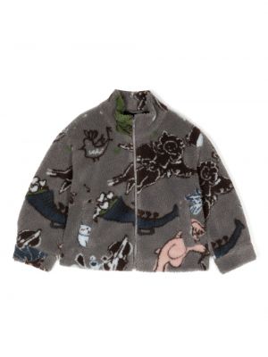 Giacca bomber con stampa Jnby By Jnby grigio
