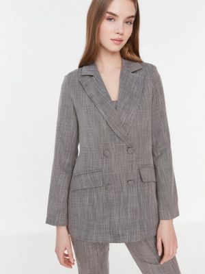 Пиджак Trendyol, серый