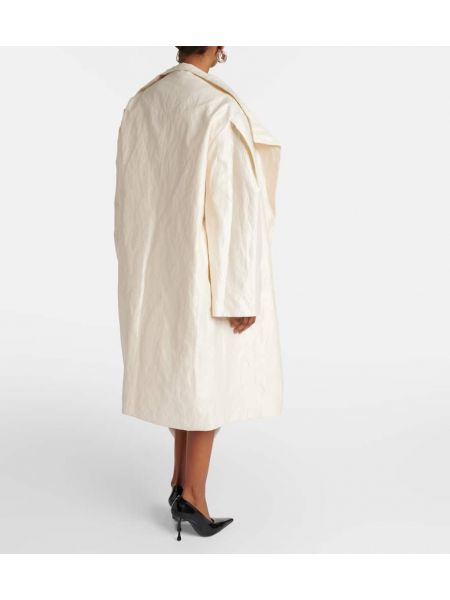 Cappotto di cotone Maticevski bianco