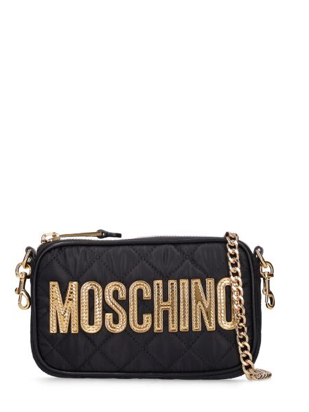 Farvet taske Moschino sort