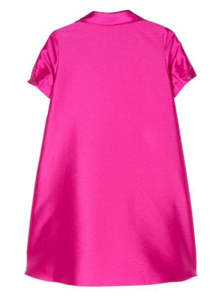 Saténové mini šaty Blanca Vita růžové