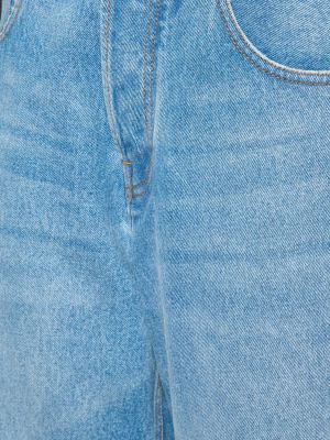 Laia lõikega kõrge vöökohaga teksapüksid Jacquemus sinine