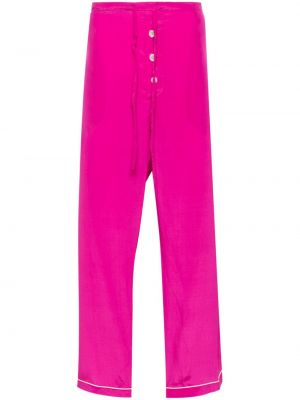 Rovné kalhoty Bode růžové