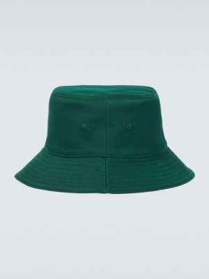Obojstranná kockovaná čiapka Burberry zelená