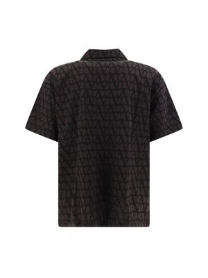 Camiseta de algodón con estampado Valentino marrón
