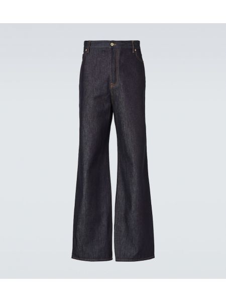 Hög midja straight leg-jeans Loewe blå