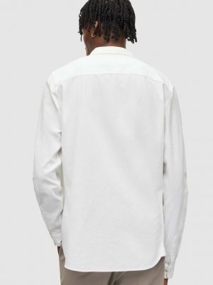 Bavlněné tričko Allsaints bílé