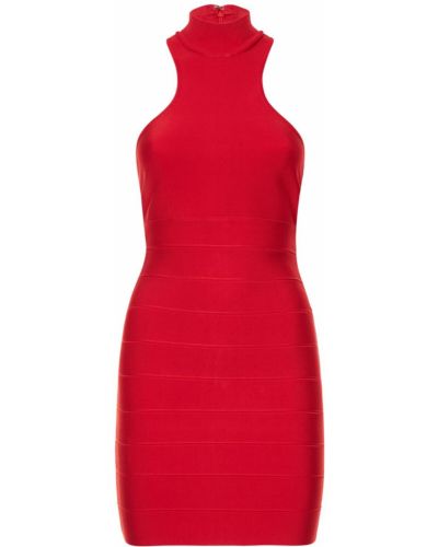 Sukienka mini Hervé Léger czerwona