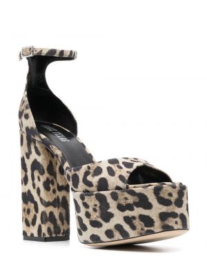 Plateau sandale mit print mit leopardenmuster Paris Texas